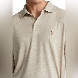 Polo Ralph Lauren Pima Soft Touch Long Sleeve Oatmeal Size Large